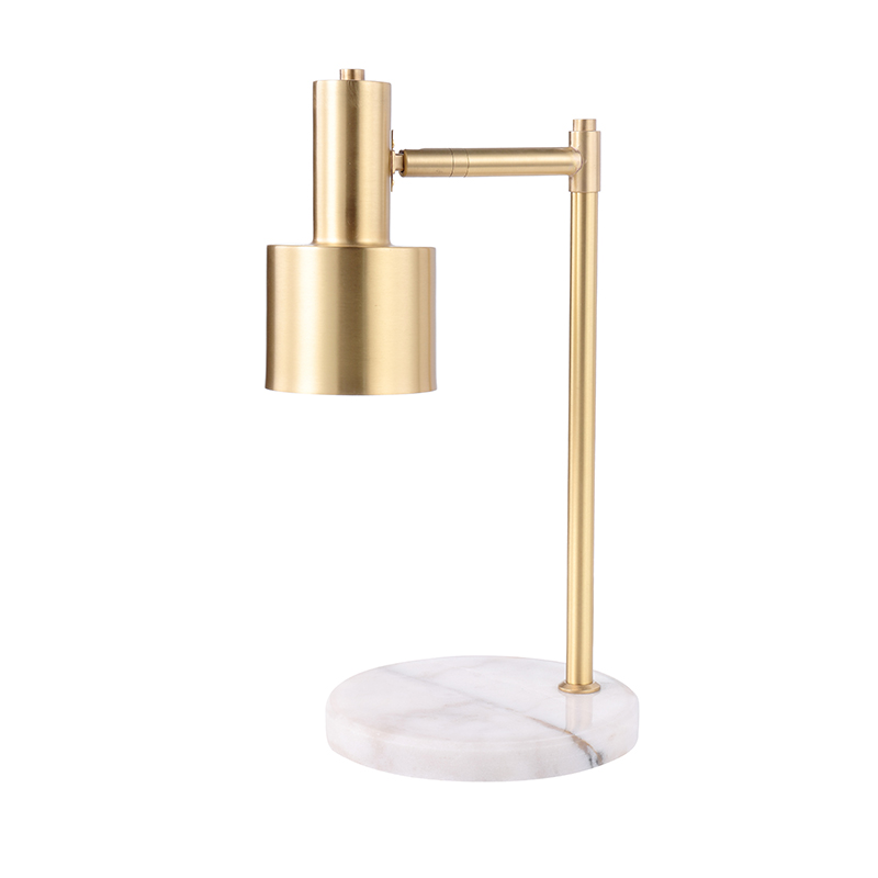 Modern Luxury Brass/Marble & Iron/Alabaster Adjustable Task Desk Lamp Collection - Image 3