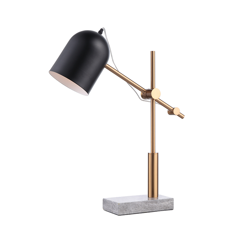 Modern Luxury Iron & Marble Adjustable Task Desk Lamp Collection (3 Styles) - Image 3