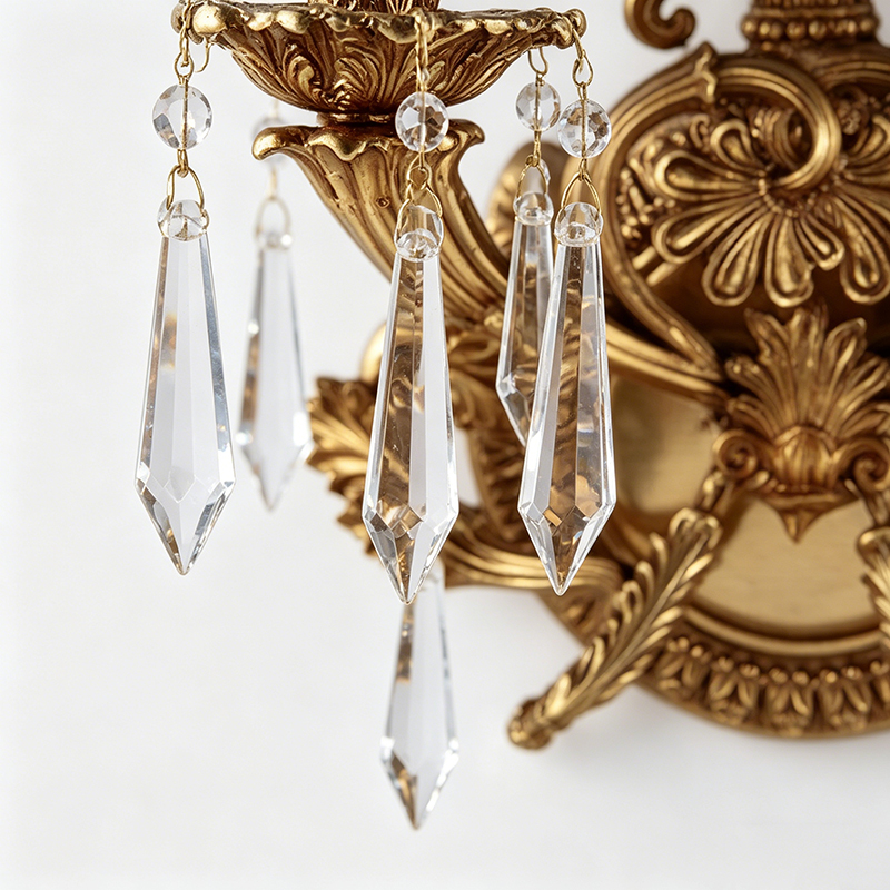 French Lost-Wax Casting Baroque Wall Sconce - Image 2