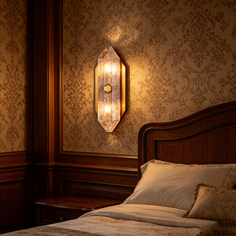 Luxury Natural Smoky Quartz & Brass Wall Sconce Collection – Brass Frame With Smoky Crystal Accents, 2 Distinct Styles For Elegant Home Lighting - Image 4
