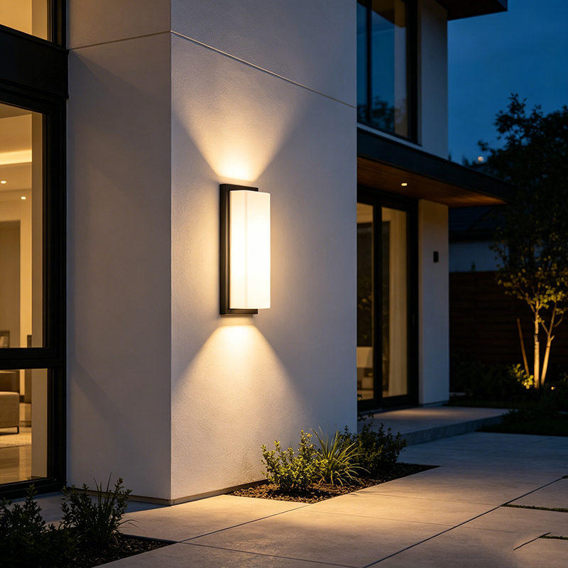 Modern Aluminum Pc Outdoor Wall Sconce Elegant Exterior Lighting Fixture - Image 5