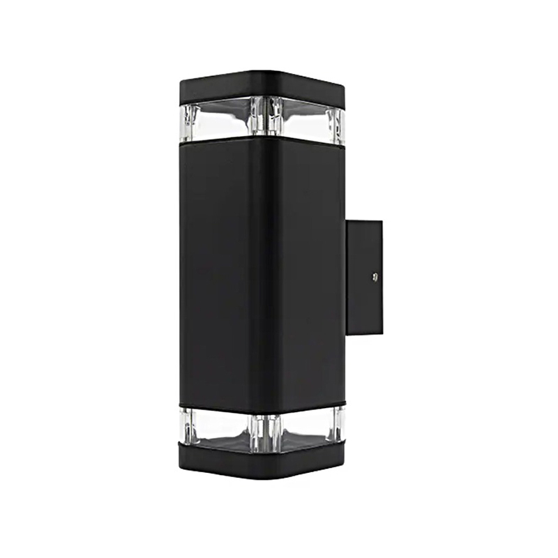 Sleek Square Aluminum Outdoor Wall Sconce, Acrylic Lens LED Light - Image 3