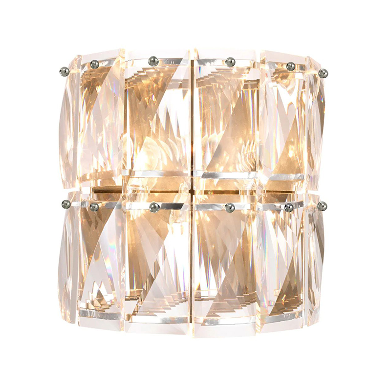 Transitional Diamond-Cut Crystal Wall Mounted Luminaire - Image 3