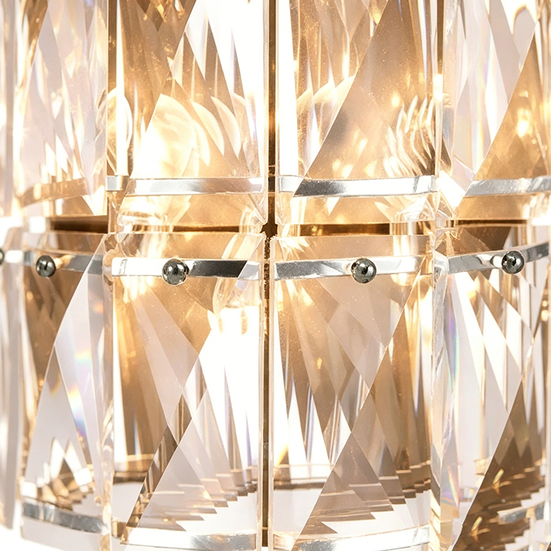 Transitional Diamond-Cut Crystal Wall Mounted Luminaire - Image 2
