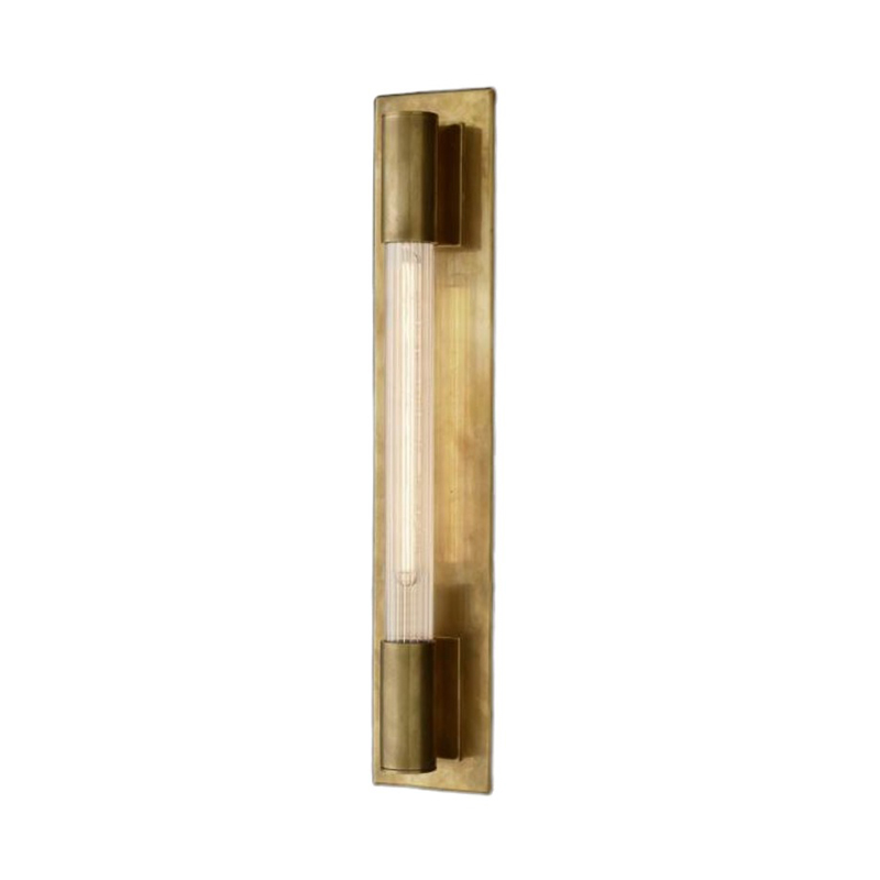 Warm Glow Ribbed Glass Bath Bar Wall Lamp - Image 3