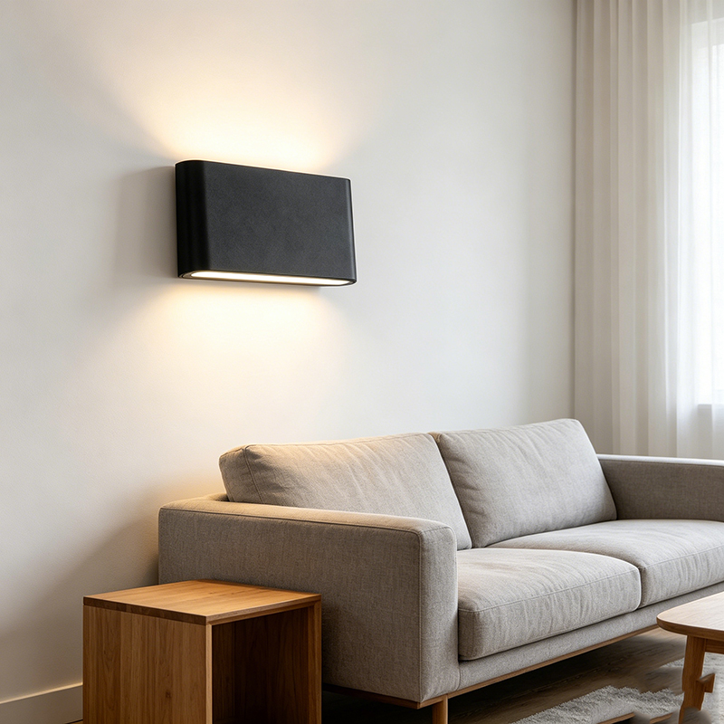 Streamlined Edge Aluminum Rechargeable Wall Lamp, Neutral Tone LED Fixture