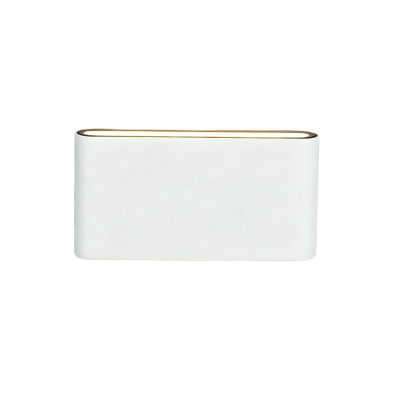 Streamlined Edge Aluminum Rechargeable Wall Lamp, Neutral Tone LED Fixture - Image 4