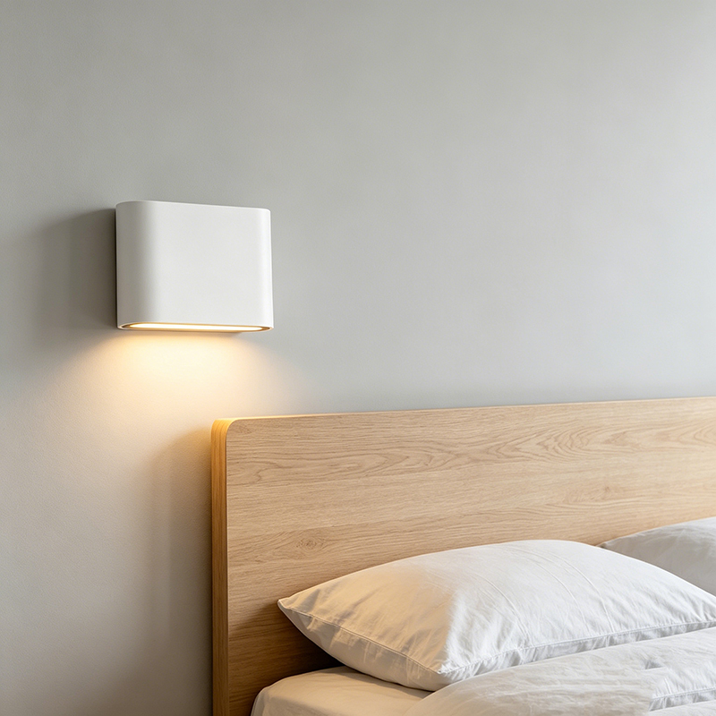 Streamlined Edge Aluminum Rechargeable Wall Lamp, Neutral Tone LED Fixture - Image 7