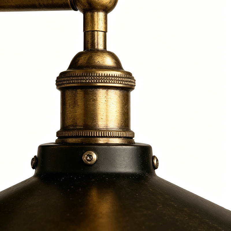Industrial Metal Wall Sconce, 2 Styles Adjustable Work Light - Image 2