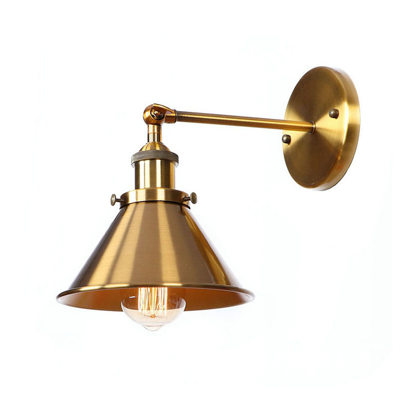 Vintage Brass Adjustable Wall Sconce, 3 Styles Industrial Work Light - Image 4