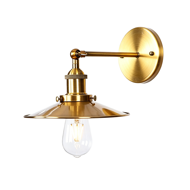 Vintage Brass Adjustable Wall Sconce, 3 Styles Industrial Work Light - Image 6