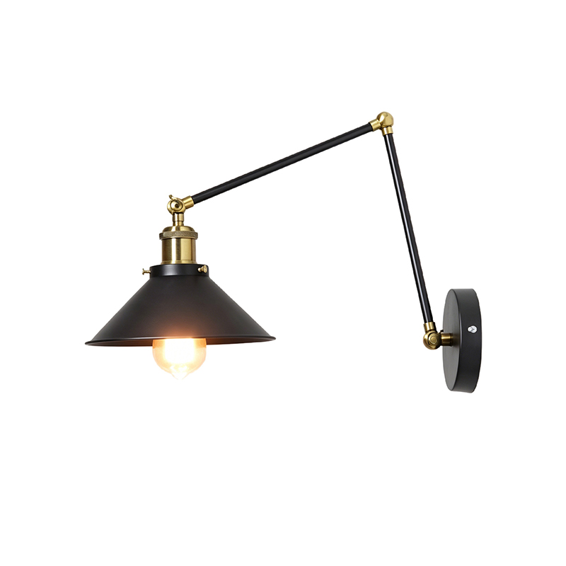 Industrial Metal Wall Sconce, 2 Styles Adjustable Work Light - Image 5