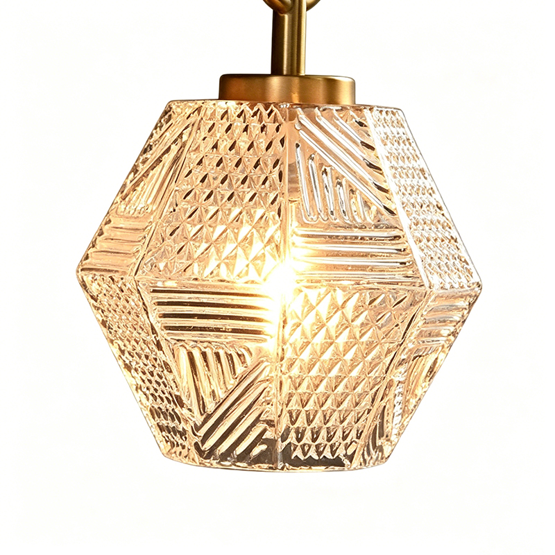 Modern Vintage Brass & Textured Glass Wall Sconce Collection (2 Unique Designs) - Image 6
