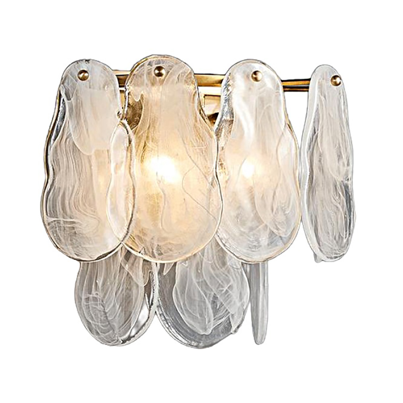 Vintage Luxury Brass & Glass Wall Sconce Collection (3 Unique Glass Designs) - Image 10