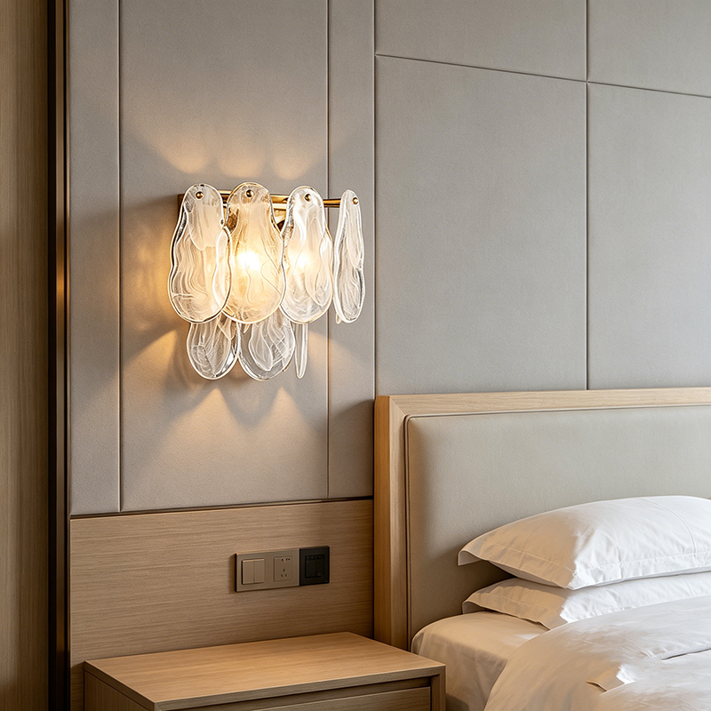 Vintage Luxury Brass & Glass Wall Sconce Collection (3 Unique Glass Designs) - Image 7