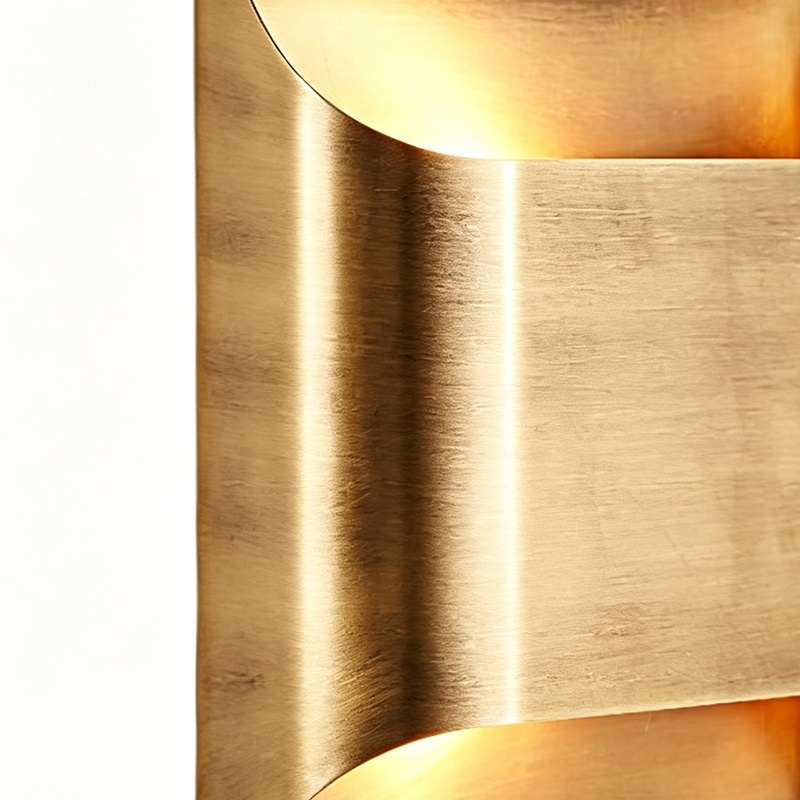 Modern Minimalist Solid Brass Wall Sconce (Square & Rectangular Size Options) - Image 2