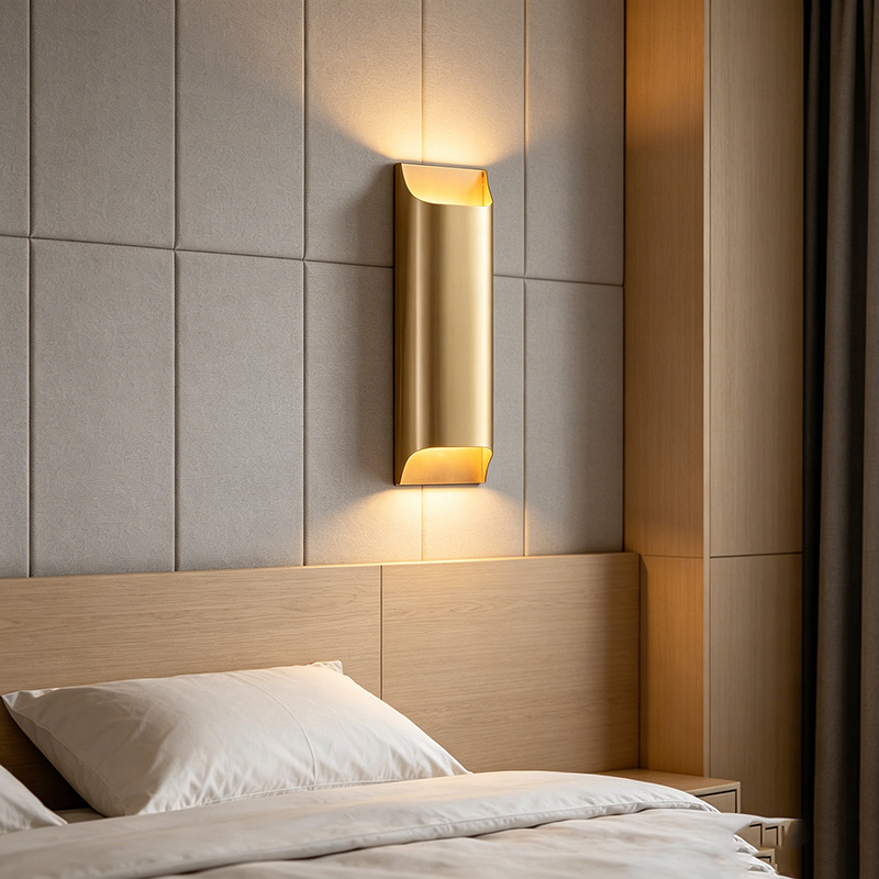 Modern Minimalist Solid Brass Wall Sconce (Square & Rectangular Size Options) - Image 4
