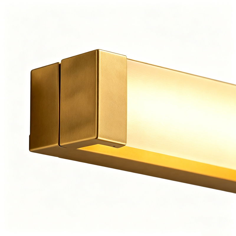 Premium Brass Framed Frosted Acrylic Wall Light Collection - Image 4