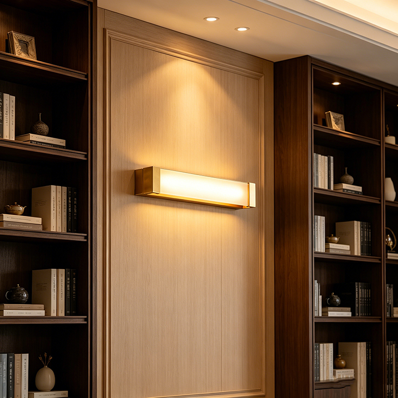 Premium Brass Framed Frosted Acrylic Wall Light Collection - Image 2