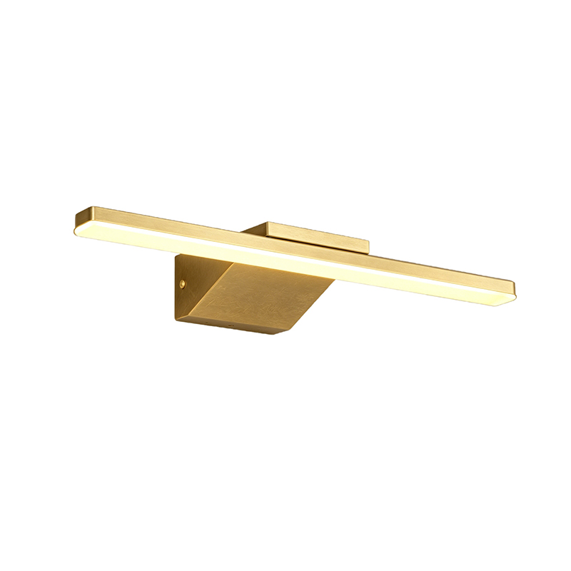 Brass & Acrylic Linear Led Vanity Wall Light Set - Image 4