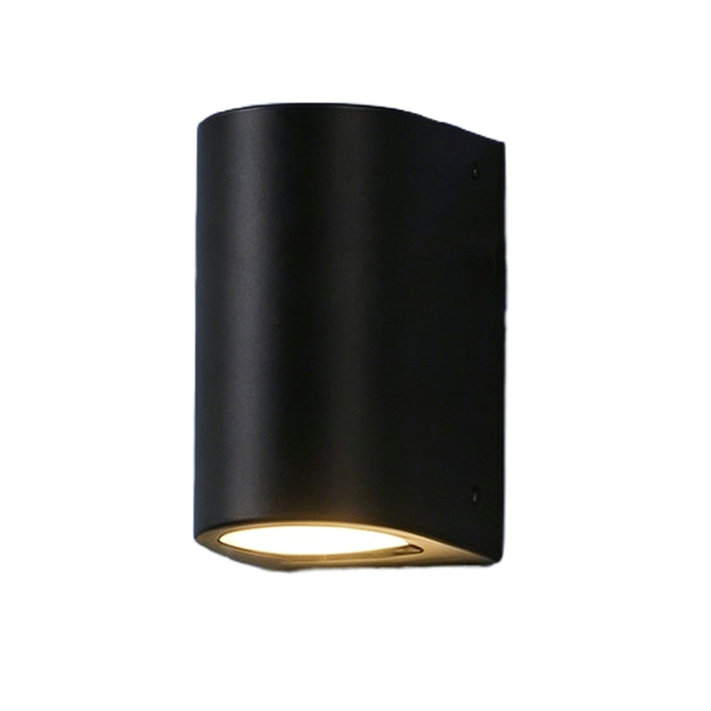 Minimalist Aluminum Outdoor Wall Sconce, 2 Styles LED Light With Glass - Image 3