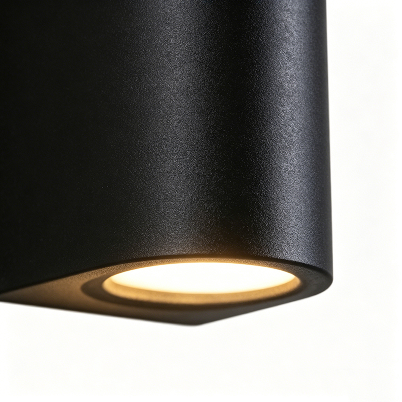 Minimalist Aluminum Outdoor Wall Sconce, 2 Styles LED Light With Glass - Image 5