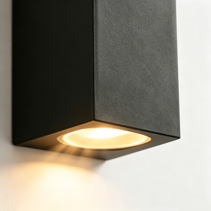 Minimalist Aluminum Outdoor Wall Sconce, 2 Styles LED Light With Glass - Image 11