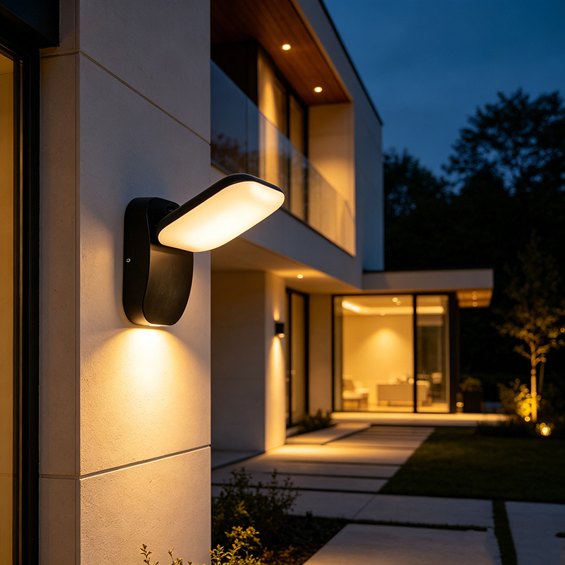 Minimalist Aluminum Outdoor Wall Light, 2 Shapes LED Sconce - Image 5