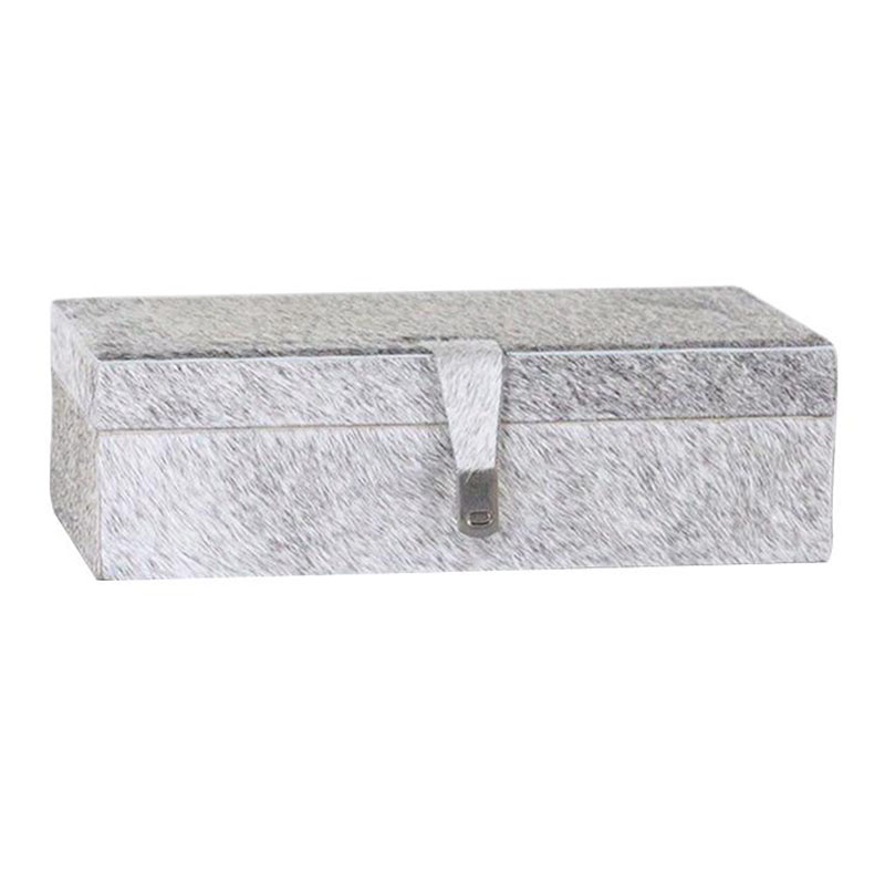 Grey Horsehair & Metal Jewelry Box Set (Two Sizes) - Image 6