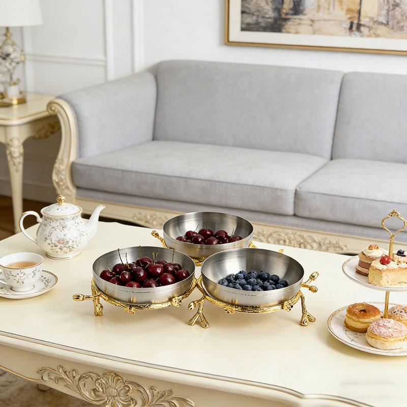 Botanical Branch Stainless Steel & Zinc Alloy Serving Set - Image 4