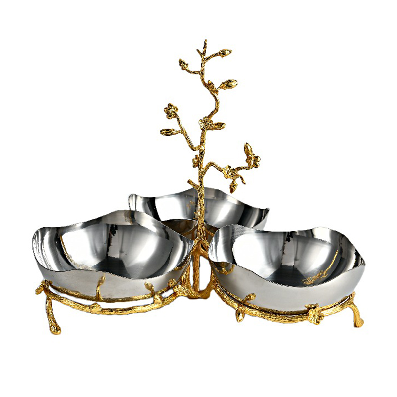 Botanical Branch Stainless Steel & Zinc Alloy Serving Set - Image 3