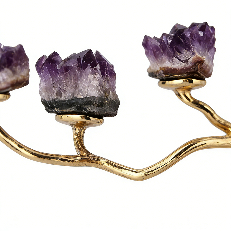 Organic Metal & Marble Vase - Image 4