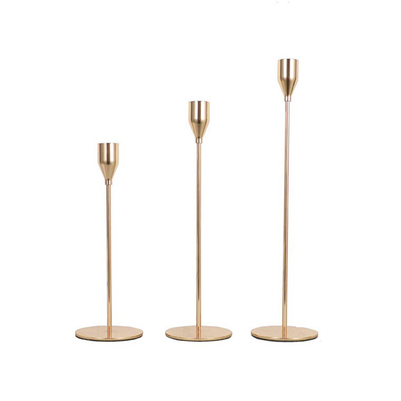 Elegant Metal Taper Candle Holders (2 Styles, 2 Colors Available) - Image 6