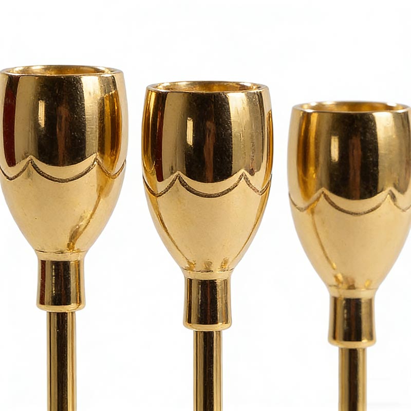 Elegant Metal Taper Candle Holders (2 Styles, 2 Colors Available) - Image 2