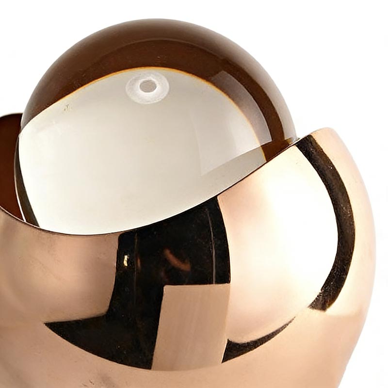 Luxurious Gold & Clear Crystal-Iron Marble Desktop Ornament Set (2 Sizes) - Image 2