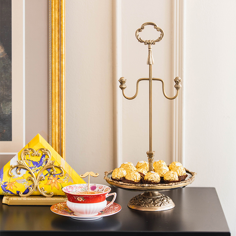 Glam Brass & Glass Gold Cup Rack (Sleek Minimalist Style) - Image 2