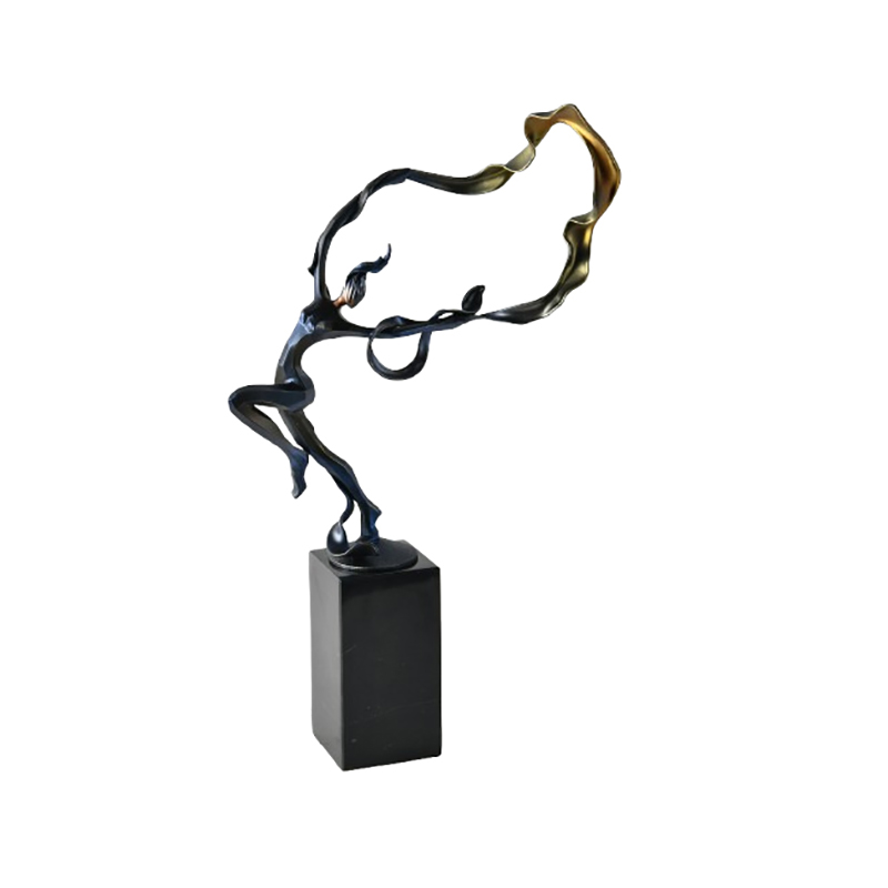 Dynamic Alloy Dancer & Marble-Base Desktop Ornament Set (4 Styles) - Image 2
