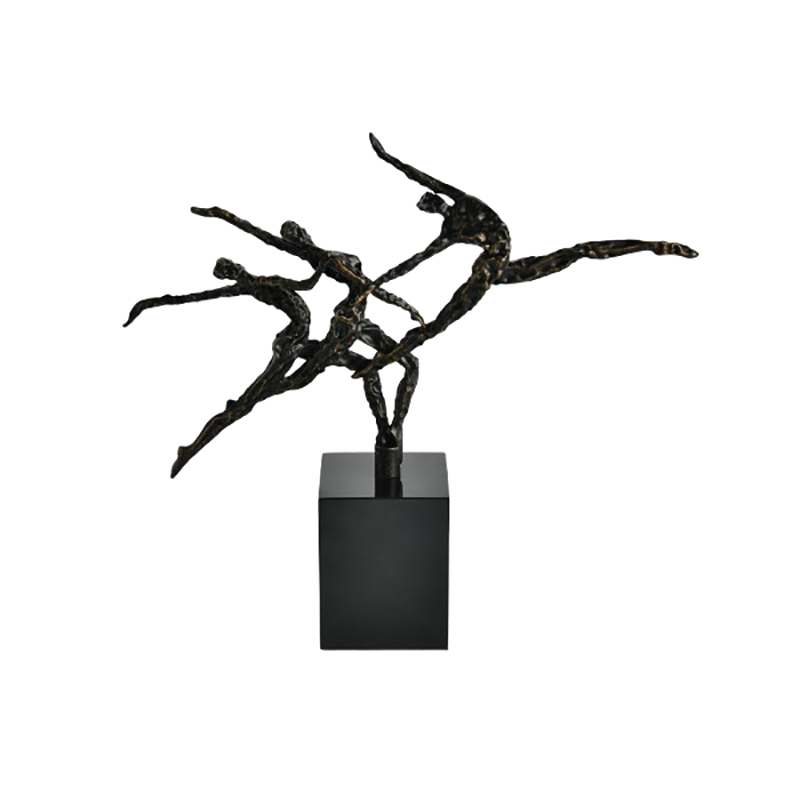 Dynamic Alloy Dancer & Marble-Base Desktop Ornament Set (4 Styles) - Image 6