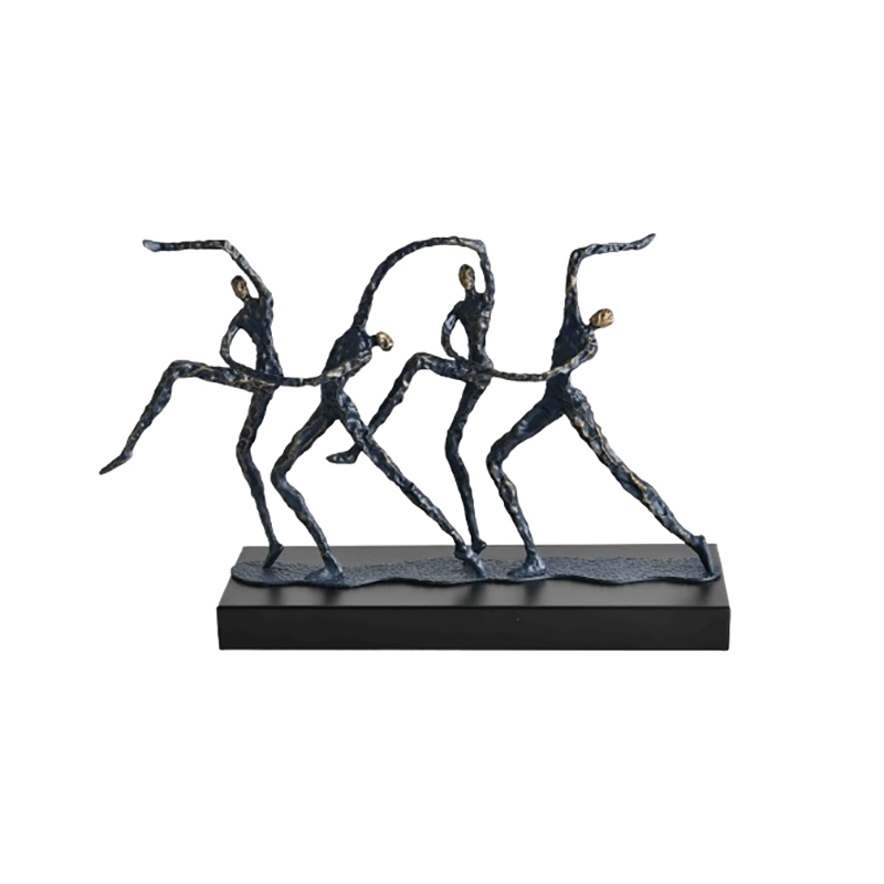 Dynamic Alloy Dancer & Marble-Base Desktop Ornament Set (4 Styles) - Image 8