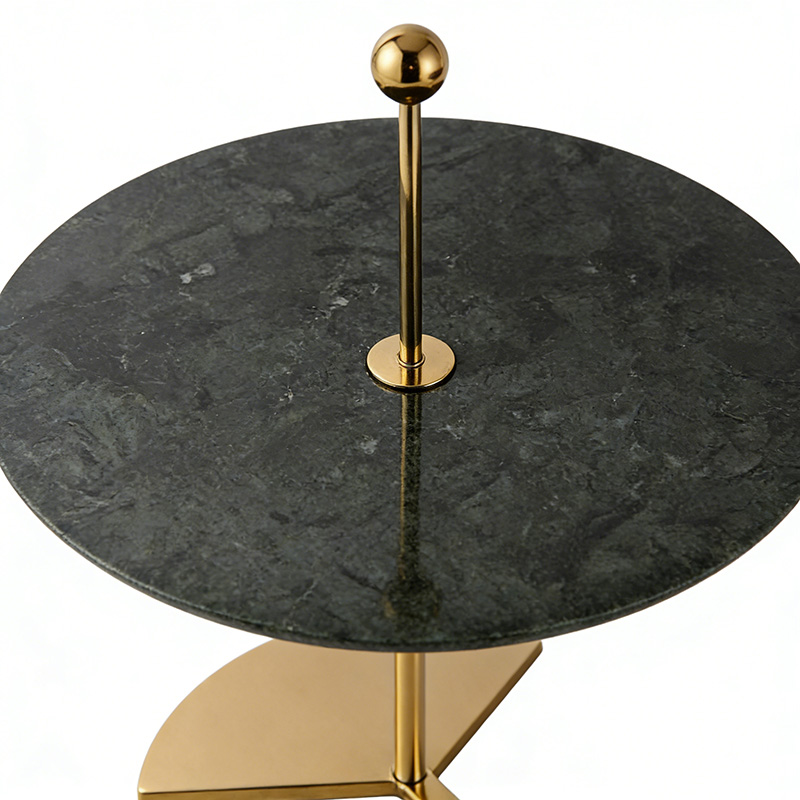 Modern Stainless Steel & Marble Jewelry Stand Set (Two Finishes) - Image 2