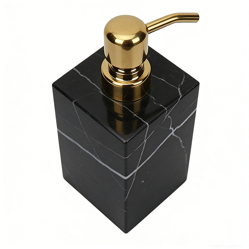 Marble & Iron Modern Geometric Bathroom Accessory Set (4 Styles) - Image 8