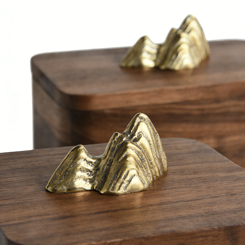 Luxury Wood & Brass/Zinc Alloy Storage Box Set (Two Styles) - Image 4