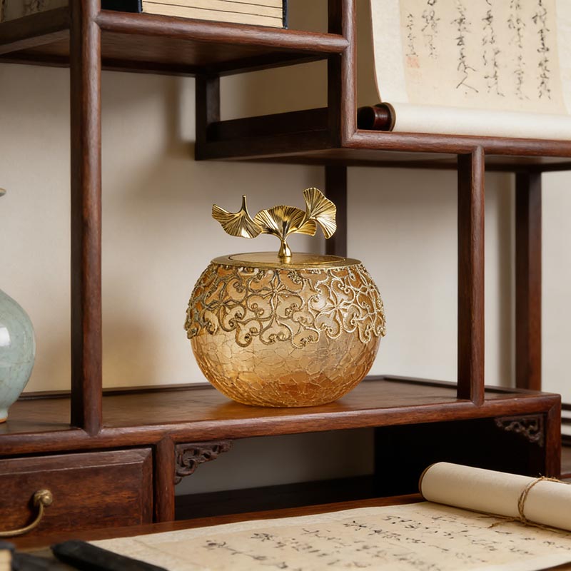 Opulent Glass & Zinc Alloy Storage Jar Collection (Four Novelty Styles) - Image 14