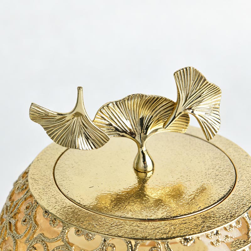 Opulent Glass & Zinc Alloy Storage Jar Collection (Four Novelty Styles) - Image 15