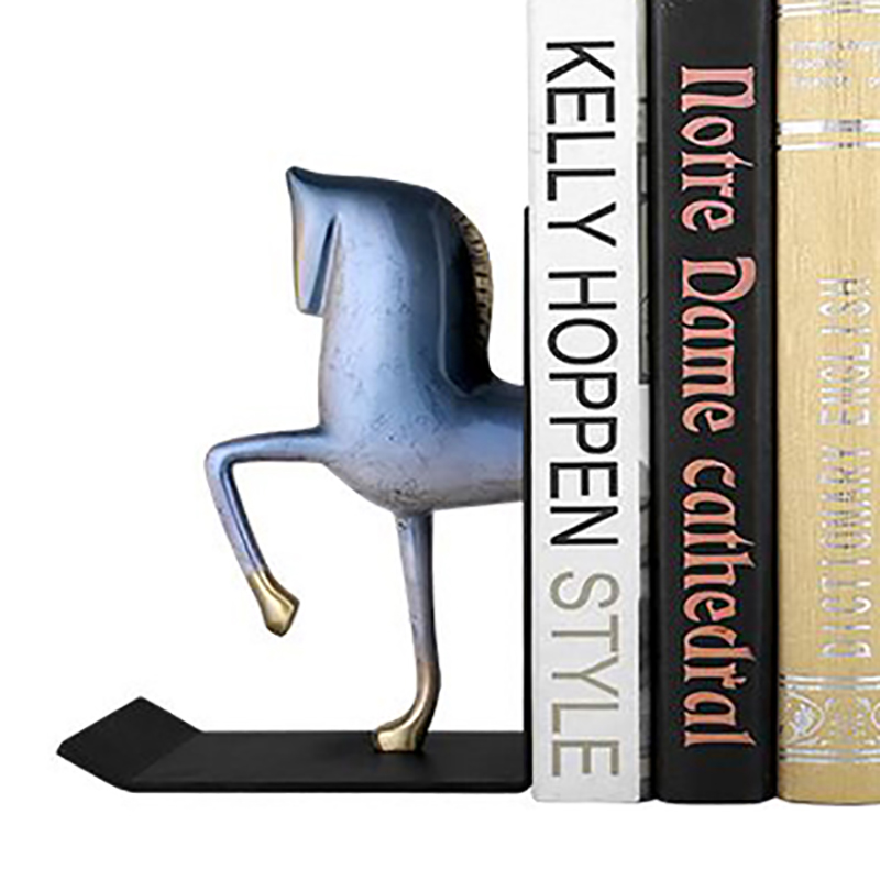 Brass & Metal Horse Bookend Set (2 Colors) - Image 2