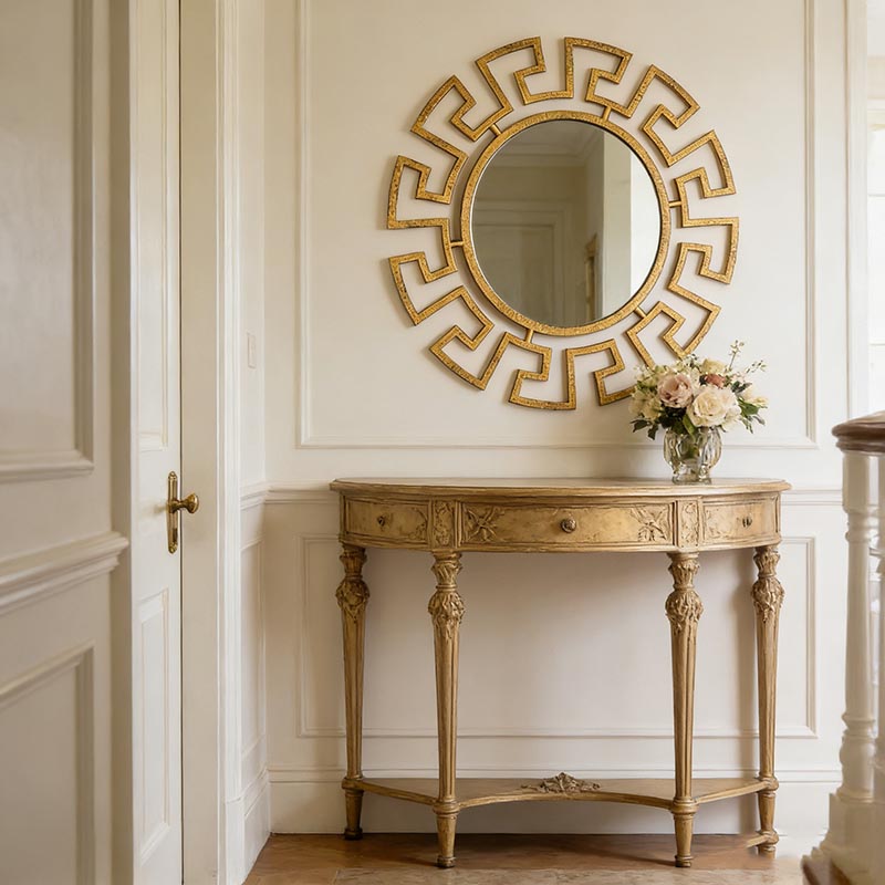 Artisan Iron Frame Decorative Wall Mirror Collection - Image 4