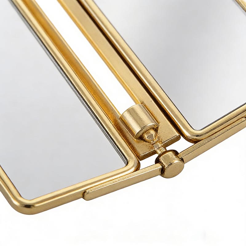 Vintage Brass Tri-Fold Illuminated Wall Mirror Collection (3 Sizes) - Image 2