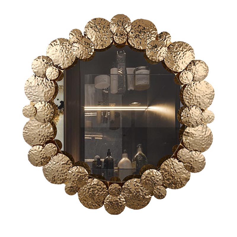 Creative Glass & Stainless Steel Decorative Wall Mirror Collection - Image 6
