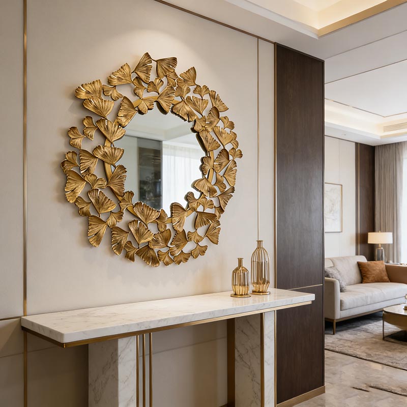 Creative Glass & Stainless Steel Decorative Wall Mirror Collection