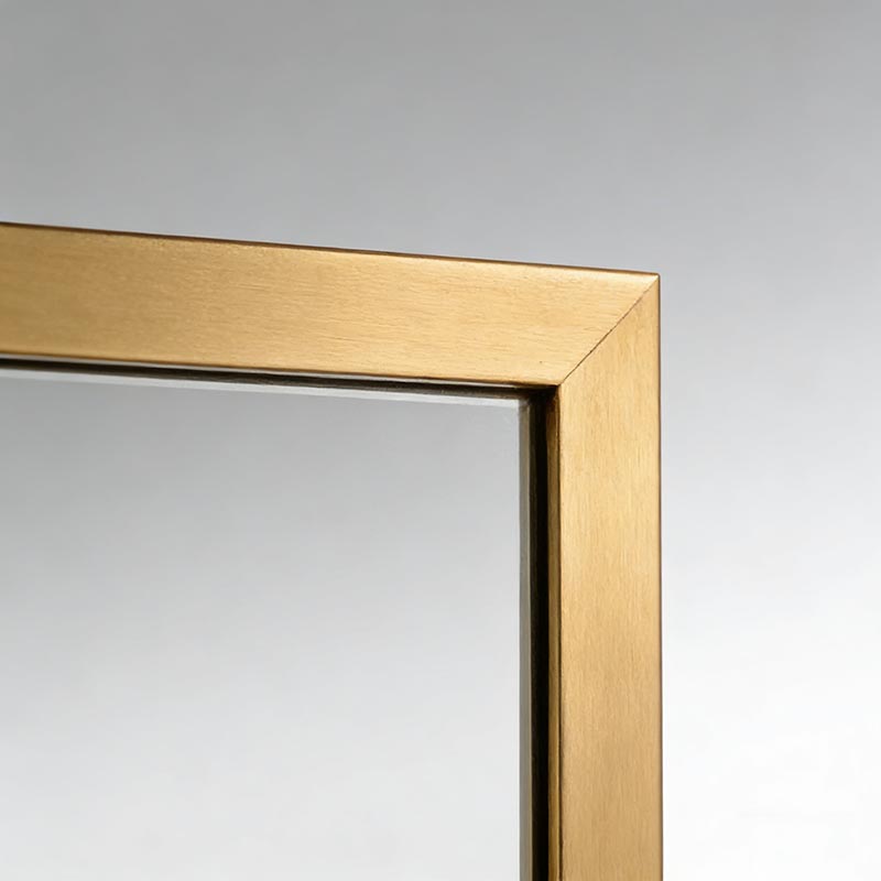 Four-Panel Golden Branch Iron & Resin Wall Mirror - Image 3